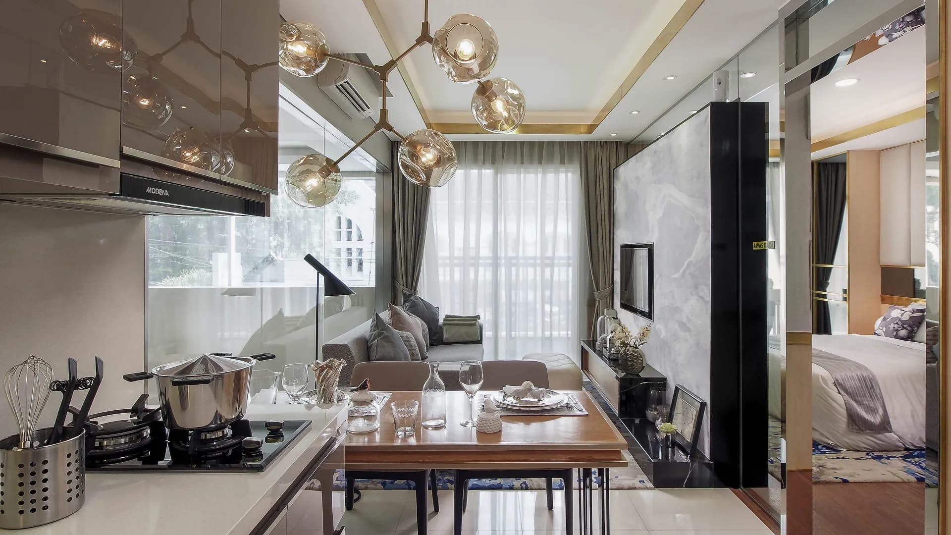 Reiz 1 BR Living Room